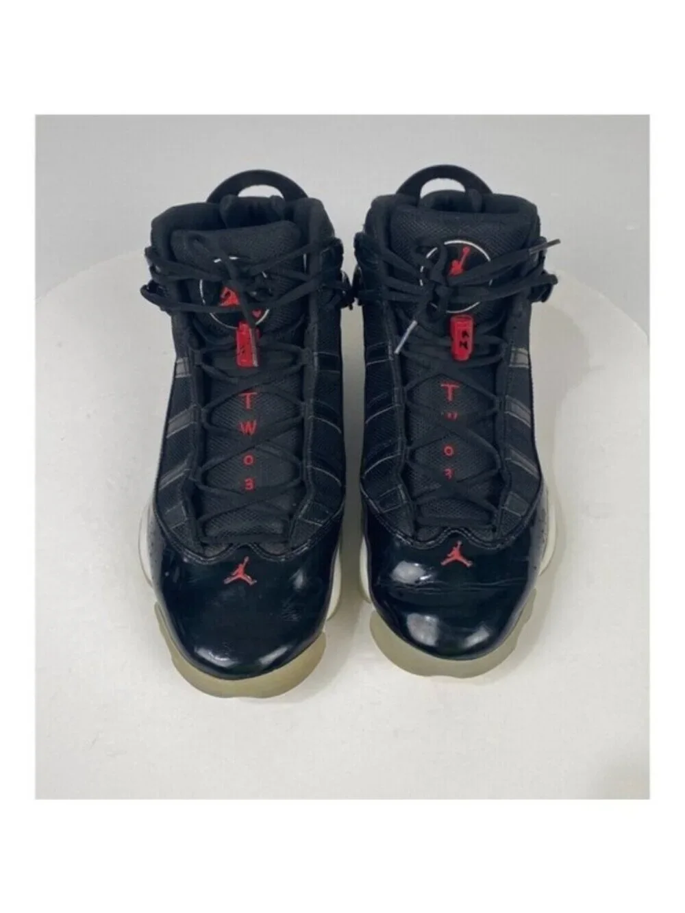 Air Jordan 6 Rings Black Gym Red White 322992-064 Men's 2022 Size 11.5